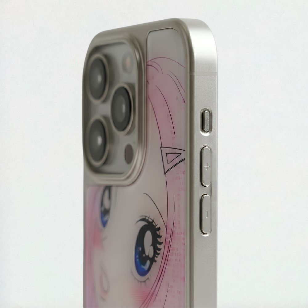 A close-up from Anime Girl Artwork iPhone Case