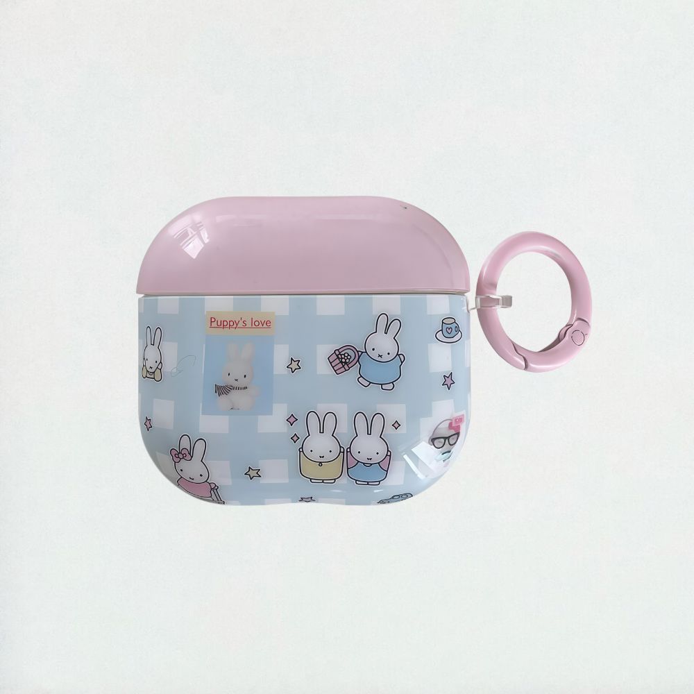 Cute Gingham Miffy AirPods Case