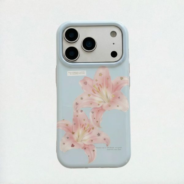 Pink Lily Floral iPhone Case