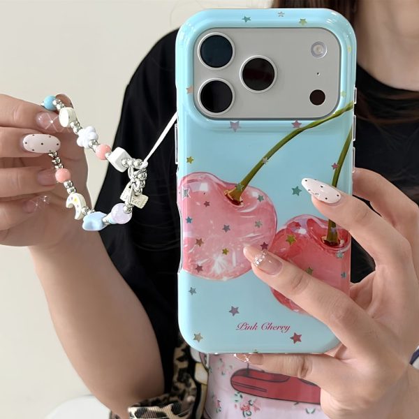 Bling Cherry Phone Case for iPhone 17 Pro Max