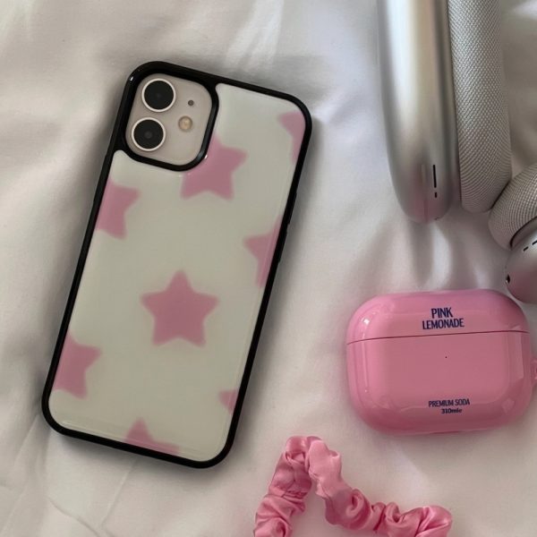 Pink Blurry Stars iPhone 12 Case